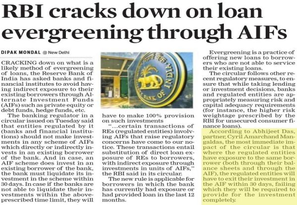 RBI cracks down on AIF misuse Read more at: http://timesofindia.indiatimes.com/articleshow/106138731.cms?utm_source=contentofinterest&utm_medium=text&utm_campaign=cppst